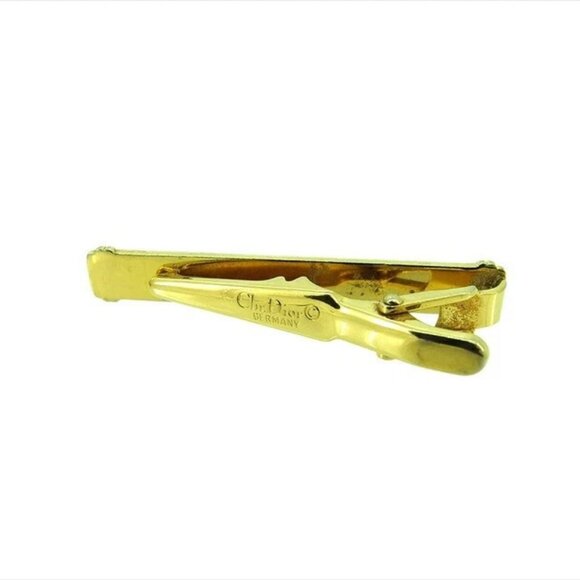 Dior Tie pin Gold black Women Authentic secondhand